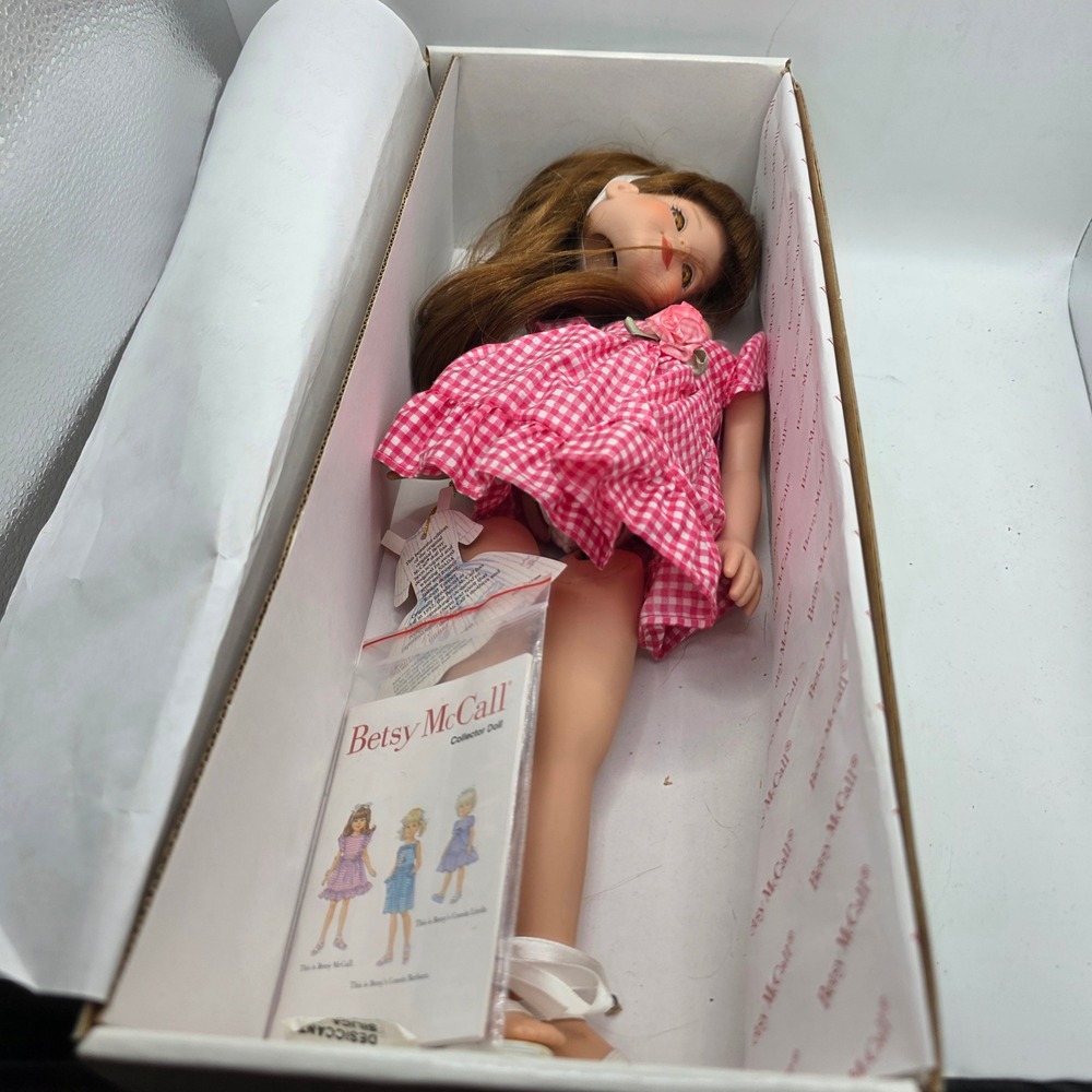 Robert Tonner This Is Betsy McCall 13" Doll Pink Gingham Dress Original Box Tags